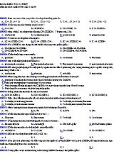 Đề kiểm tra 45 phút số 1 môn Hóa học Lớp 12 năm 2019